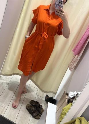 Сукня міді з льону vovk