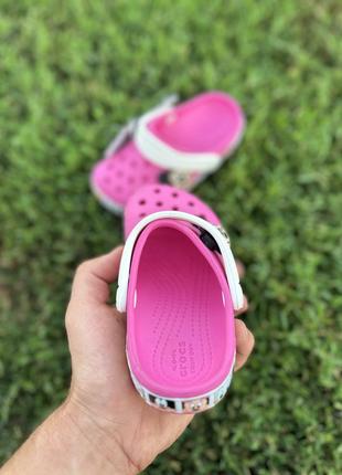 Крокси для дівчинки minni mouse рожеві дитячі crocs8 фото