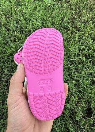 Крокси для дівчинки minni mouse рожеві дитячі crocs5 фото