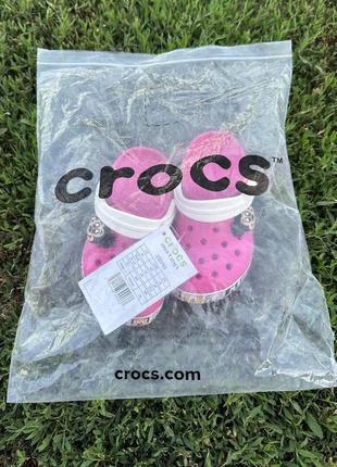 Крокси для дівчинки minni mouse рожеві дитячі crocs9 фото
