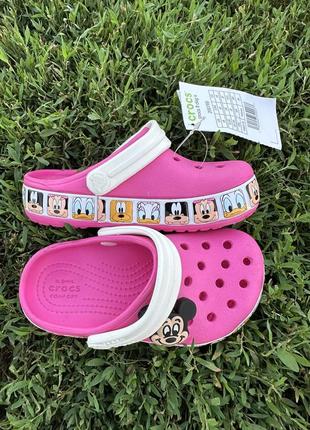 Крокси для дівчинки minni mouse рожеві дитячі crocs6 фото