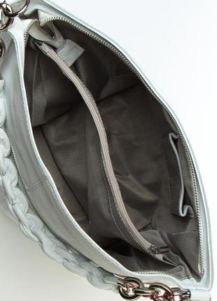 Женская стильная сумка белая alex rai кожаная сумка для девушки качественная сумка для женщины однотонная4 фото