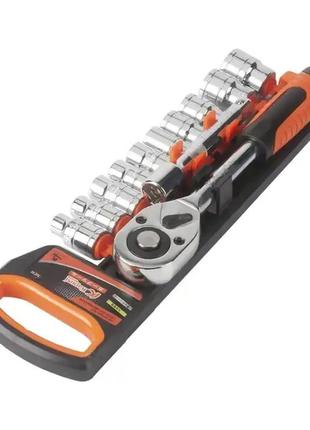 Набір торцевих головок 1/2" з тріскачкою, 12шт / універсальний набір інструментів головок для авто