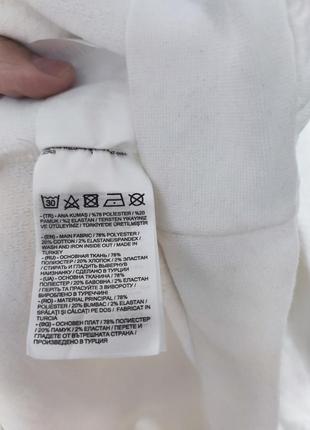Джемпер толстовка реглан кофта біла пряма широка lc waikiki man, розмір 3xl10 фото