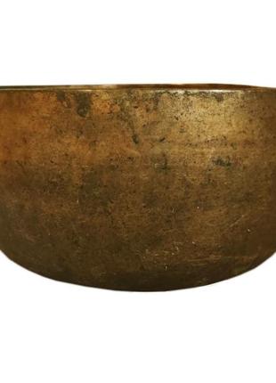 Кованая тибетская поющая чаша, тадобати, 17 см (ym83-142)