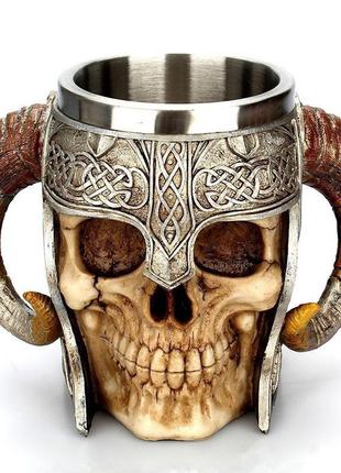 Кухоль чашка келих bikінг inury 3d неіржавка сталь