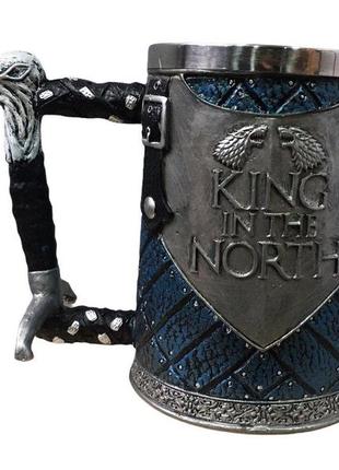 Кухоль чашка келих гра престолів king in the north targaryen 3d король півночі