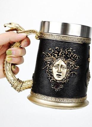 Кружка чашка келих вікінг воїн сатана 3d молот тора нержавіюча сталь9 фото