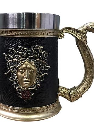 Кружка чашка келих вікінг воїн сатана 3d молот тора нержавіюча сталь4 фото