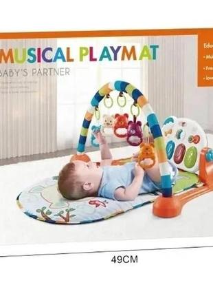 Дитячий розвиваючий ігровий килим для новонароджених