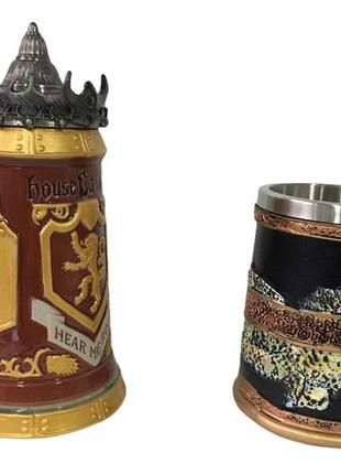 Подарунковий набір кухоль game of thrones house lannister і кухоль гра престолів сім королівств3 фото