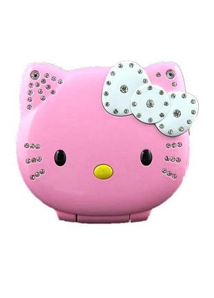 Детский мини мобильный телефон hello kitty (розовый) 2