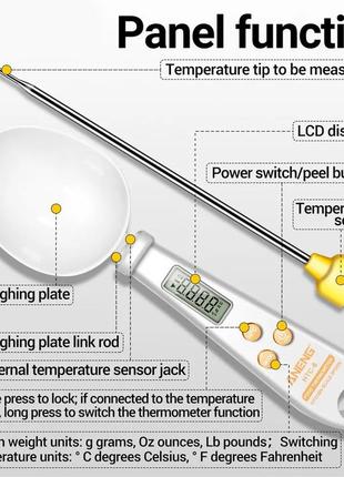 Электронная мерная ложка градусник весы3 фото