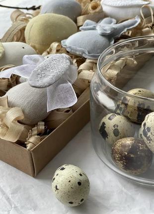 Подарочный пасхальный набор яйцо заяц птичка весенний декор дома великдень корзина вінок композиция3 фото