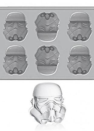Силиконовая 3d форма для льда star wars шлем штурмовика