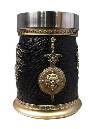 Кухоль чашка келих медуза горгона 3d нержавіюча сталь8 фото