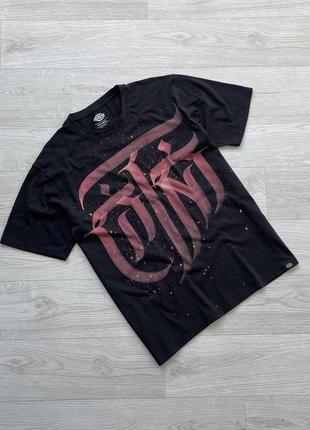 Кастомна футболка dickies custom logo regular fit t-shirt black