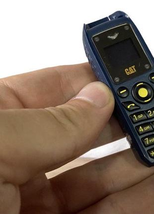 Мини мобильный телефон gt star cat b25 (2 sim) синий 3