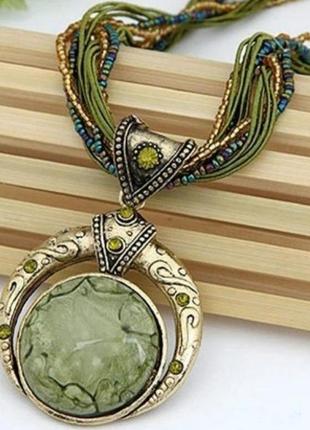 Намисто чокер кольє кулон стиль бохо стильна оригінальна прикраса