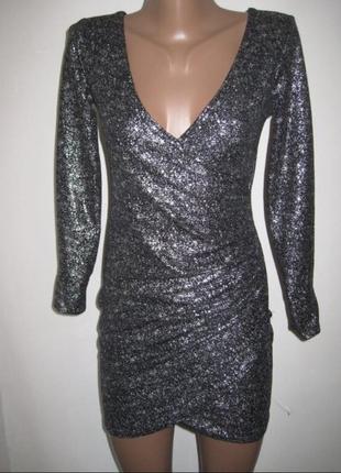 Нарядное платье с блёстками  femme luxe p.42,44,46,48 (см.замеры)