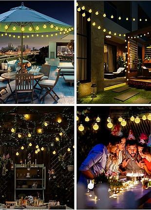 Солнечные зонтичные гирлянди poocci