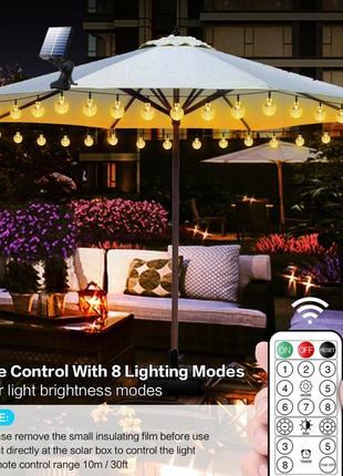 Солнечные зонтичные гирлянди poocci