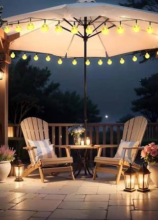 Солнечные зонтичные гирлянди poocci
