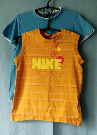 Футболки літнідля двору, 2 шт разом, nike, kiki&kok 5-6/110-116