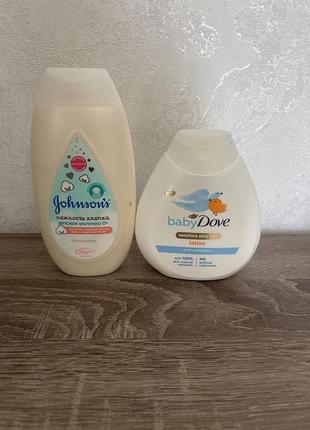 Лосьон для тела dove baby+лосьон в подарок джонсонс