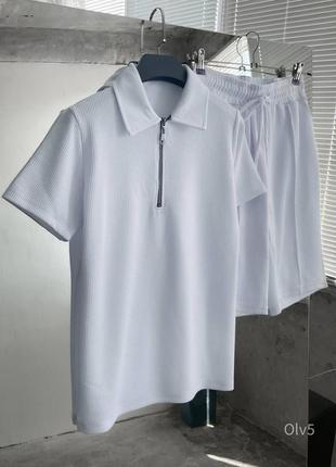 Костюм футболка шорты на лето приятная и легкая ткань, высокое качество удобен в носке костюм двойка