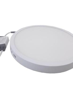 Світильник накладний led round downlight 24w-220v-1700l-4000k alum tnsy