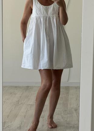 Платье платье сарафан zara хлопковое