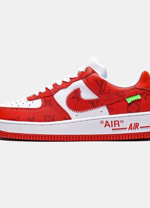 Louis vuitton x nike air force 1 low red 37