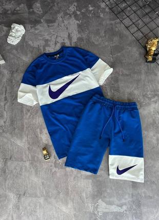 Летний мужской спортивный костюм футболка и шорты nike