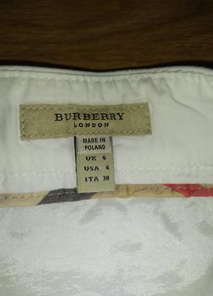 Burberry фирменная белая юбка оригинал2 фото