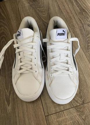 Білі кеди puma5 фото