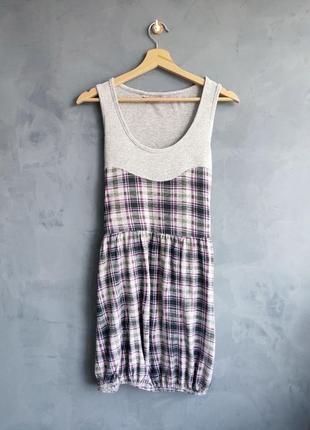 Тонкий комбинированный сарафан awear