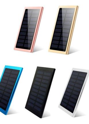 Павербанк із сонячною панеллю умб power bank solar panel 10000mah