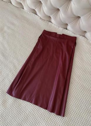 Спідниця юбка бордова zara bershka h&m rib mango pull&bear stradivarius  h&m