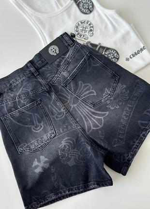 Джинсовые шорты в стиле chrome charts