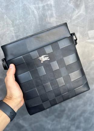 Чоловіча сумка burberry чорна барсетка