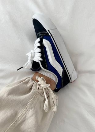 Кеди жіночі в стилі vans knu old skool navy blue premium7 фото