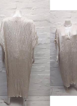 H&m стильное жатое платье в стиле issey miyake pleats please