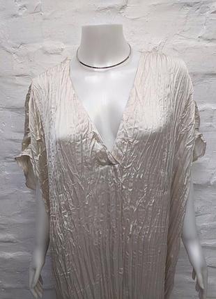 H&m стильное жатое платье в стиле issey miyake pleats please