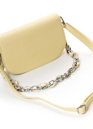Женская компактная сумочка fashion маленькая женская сумка-клатч цвет желтый молодежная сумка2 фото