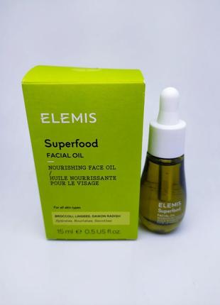 Бестселер висококонцентрована олія для обличчя elemis superfood facial oil