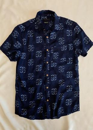 Сорочка чоловіча віскоза короткий рукав peacocks