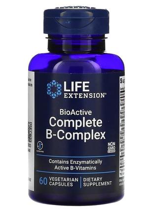 В-комплекс витаминов life extension bioactive complete b complex 60 растительных капсул