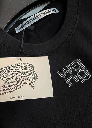 Женская футболка alexander wang черный