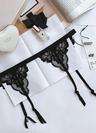 Пояс для чулок из нежного кружева h&m